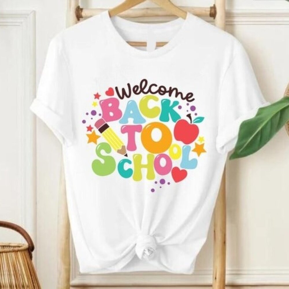Welcome Back To School T-Shirt, Happy First Day of School Shirt for Teachers